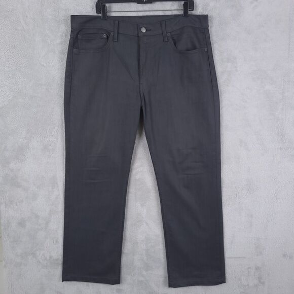 Levis 559 Jeans Mens Dark Gray Size 38x36 Fits 38x29 Relaxed Straight Light Raw - Picture 1 of 16
